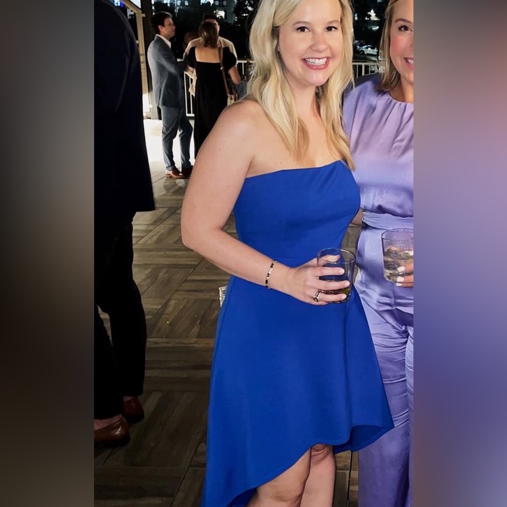 Socialite Strapless Royal Blue Dress